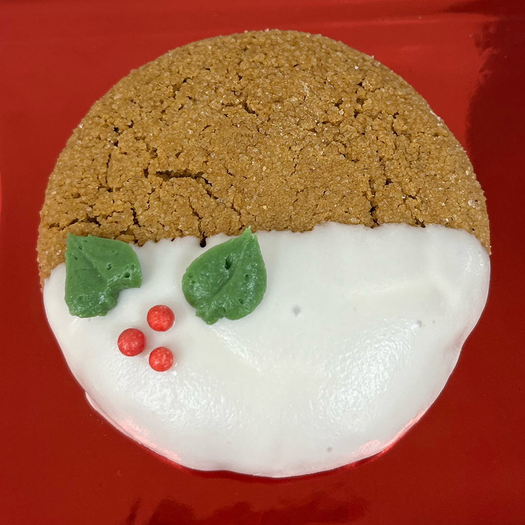 Iced-Gingerbread Cookie